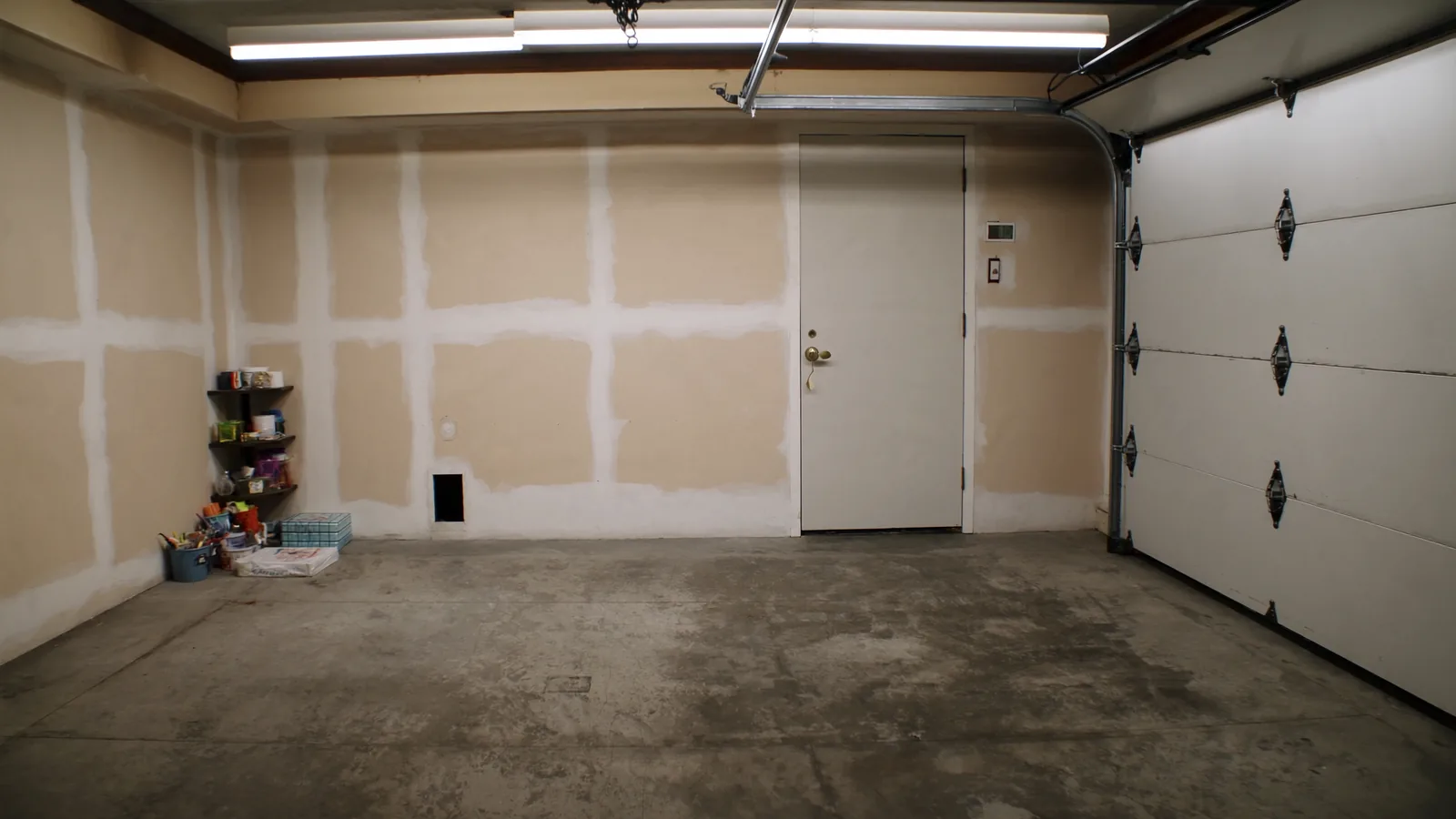 Detached Tacoma garage before ADU conversion — uninsulated, unfinished, no plumbing